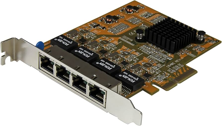 Carte adaptateur réseau Gigabit PCIe 4 ports StarTech ST1000SPEX43