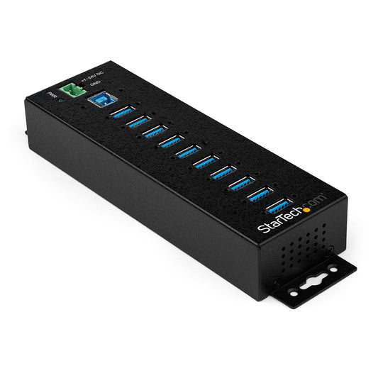 Hub USB 3.0 industriel StarTech, 10 ports, métal, montage DIN, 5 Gbit/s