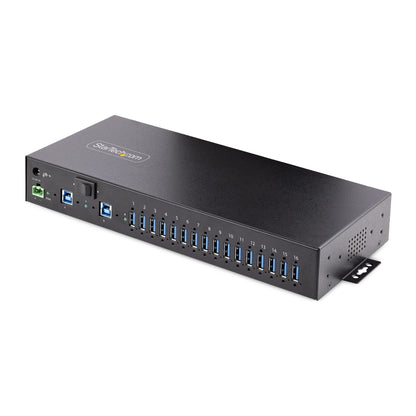 Hub USB 3.0 industriel StarTech, 10 ports, métal, montage DIN, 5 Gbit/s