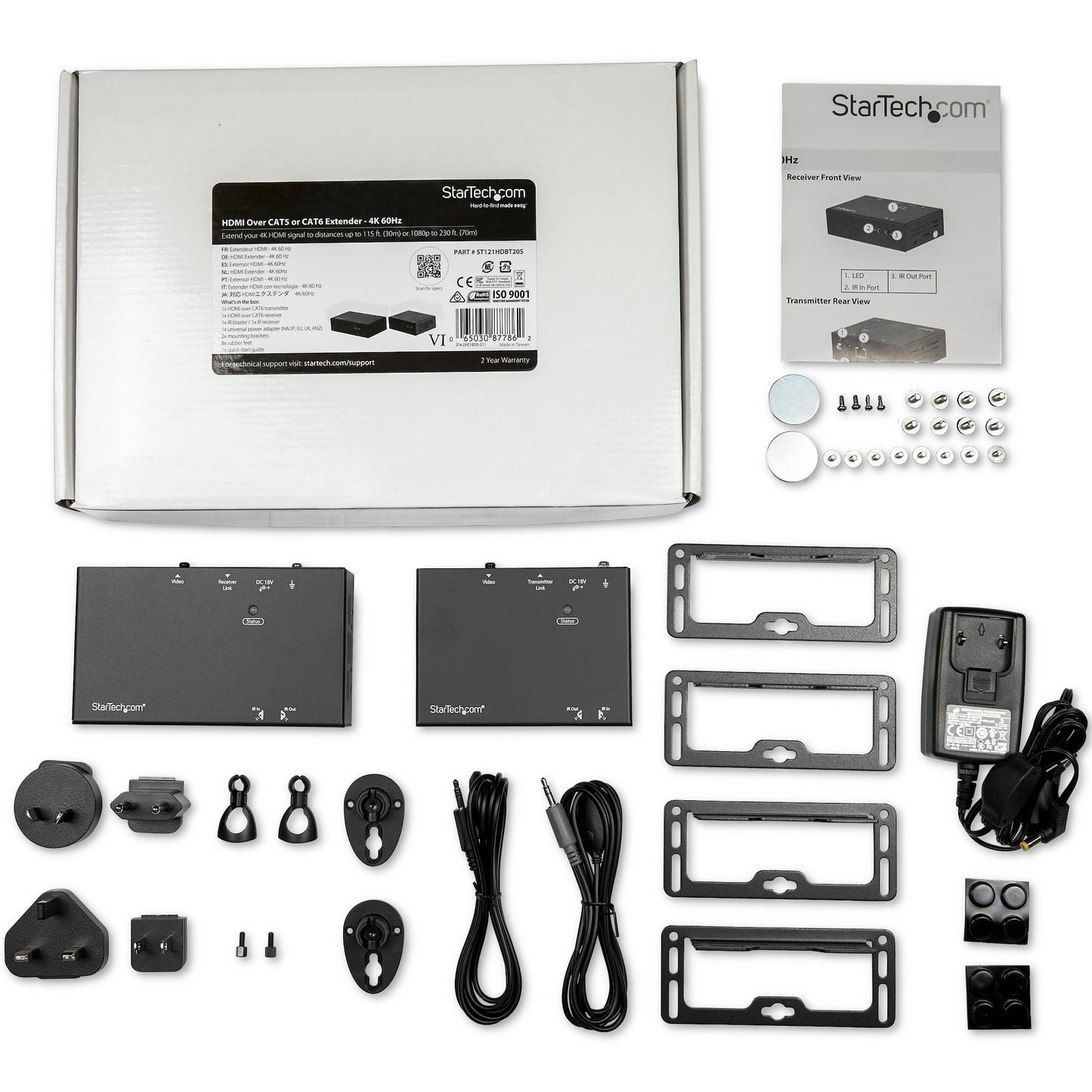 Extendeur HDMI sur CAT6 StarTech avec prise en charge 4K60 Hz - Jusqu'à 70 M