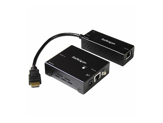 This STARTECH 4K HDMI HDBaseT extender kit delivers uncompressed Ultra HD 4K video up to 70 meters using standard CAT5e/6/7 Ethernet cable. Ideal for professional AV setups, it supports HDMI 1.4, 7.1 audio, and is USB powered for discreet installation. Designed for reliable, high-performance video distribution across boardrooms, classrooms, and digital signage.