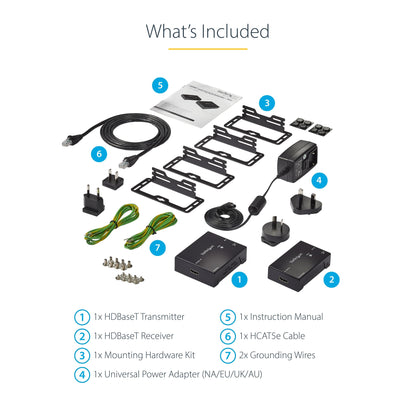 STARTECH Extension HDMI sur simple Cat5e - 4K, 230 pieds avec PoC