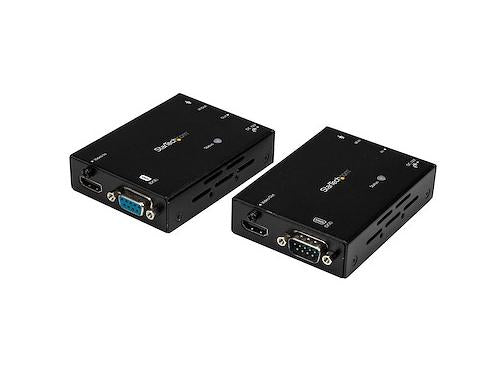 Extend HDMI signals up to 70 meters over Cat5e or better cabling with the STARTECH ST121HDBTL HDBaseT extender. This wired video extender supports 4K resolutions at 30 Hz, RS-232 serial control, and IR passthrough, making it a versatile solution for demanding A/V applications. Ideal for professional environments requiring high-definition video distribution and long-range connectivity.