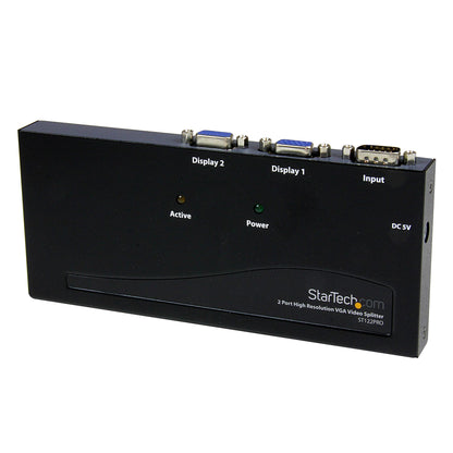 STARTECH 2 Port High Res VGA Video Splitter ST122PRO