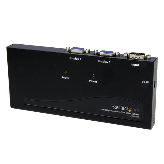 Répartiteur vidéo VGA haute résolution STARTECH 2 ports ST122PRO