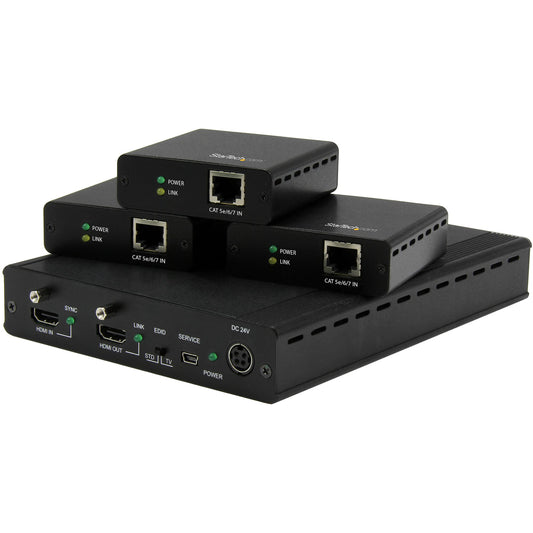 Extension HDMI StarTech 3 ports 4K HDBaseT sur CAT5/CAT6 - ST124HDBT
