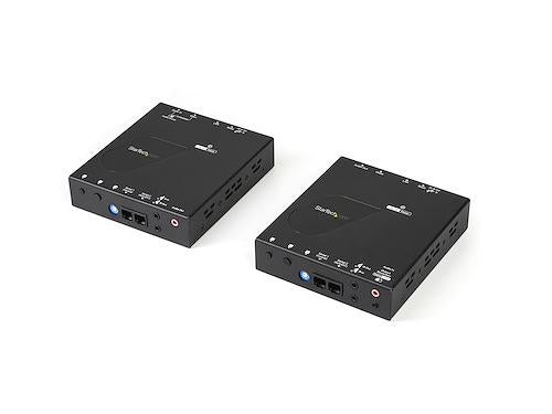 Deploying HDMI over IP is simplified with the STARTECH Extender Kit HDMI Over IP - 4K, offering an intuitive and scalable video solution for digital signage and video wall applications. It supports 4K resolution at 30Hz and transmits over standard Cat 5e or better cabling up to 100 meters. Designed for professional AV deployments, this kit includes all hardware to extend wired HDMI signals over your existing Ethernet network infrastructure.
