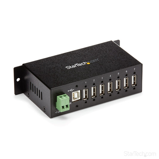 Hub USB 2.0 industriel StarTech ST7200USBM 7 ports, montage DIN/rail/bureau