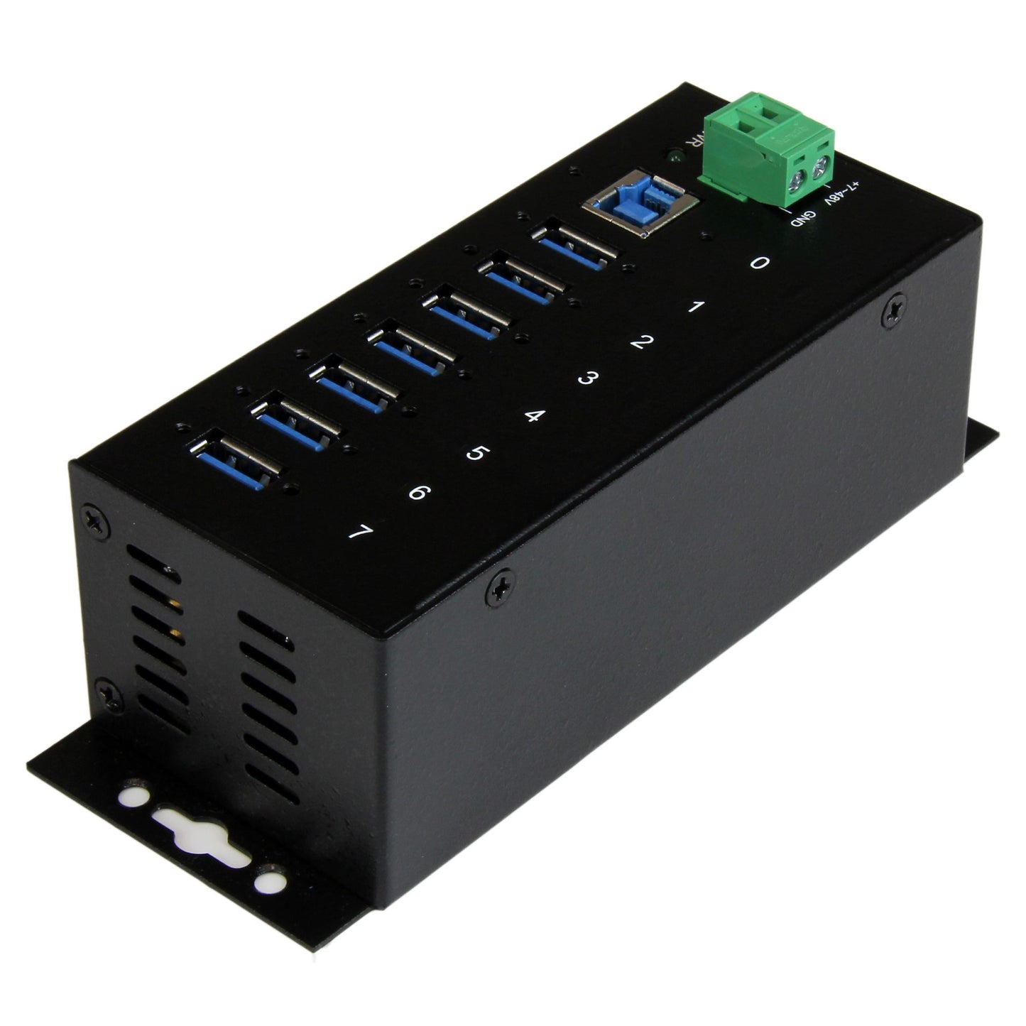 StarTech ST7300USBME Hub USB 3.0 industriel à 7 ports - Boîtier en métal
