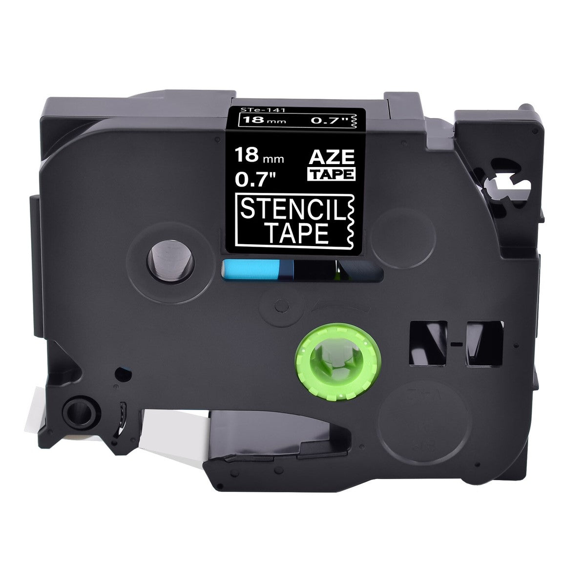 Ruban pochoir blanc Brother STE141 0,7 po x 9,8 pi pour imprimantes P-touch