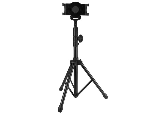 The STARTECH STNDTBLT1A5T is an adjustable tablet tripod stand designed for professionals who need to present content or capture media without compromise. Offering support for tablets 6.6 to 7.8 inches in width and a max thickness of 0.45 inches, this tripod ensures stable viewing, filming, or conferencing. Manufactured with durable steel and compliant with TAA standards, this is an essential tool for business, education, and content creation settings.