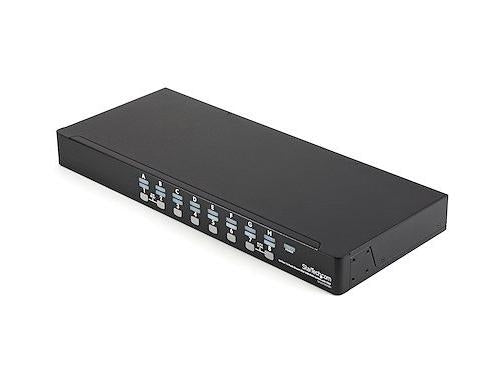The STARTECH 16-Port 1U Rackmount USB KVM Switch Kit delivers centralized control over multiple systems from a single console. Designed for secure, efficient rackmount deployment, this wired USB KVM kit includes all essential cables and supports high resolutions up to 1920 x 1440. Ideal for IT professionals working in data centers or service environments.