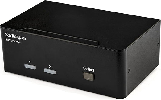 StarTech 2-Port Dual-Monitor DisplayPort KVM Switch - 4K60 - SV231DPDDUA2