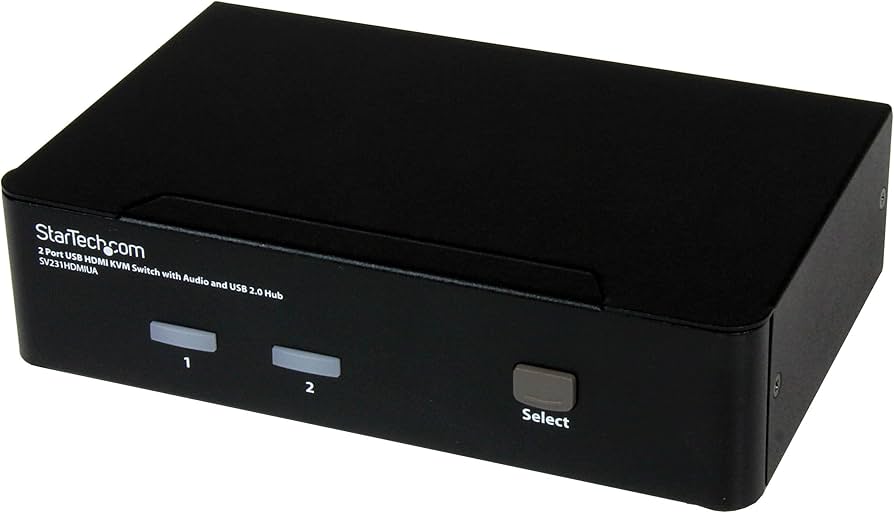 Commutateur KVM StarTech 2 ports double VGA USB 2.0 avec prise en charge audio