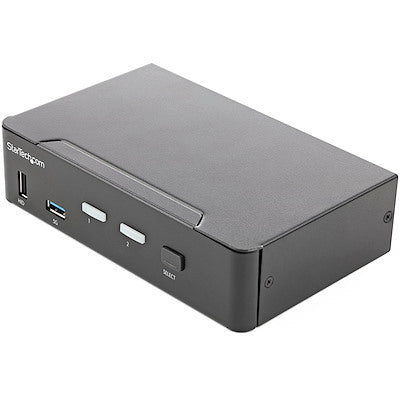 StarTech 2-Port HDMI KVM Switch with USB Hub, 4K 60Hz SV231HU34K6