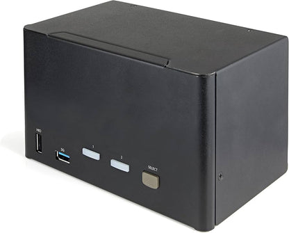 STARTECH 2-Port Quad Monitor DisplayPort KVM Switch, SV231QDPU34K