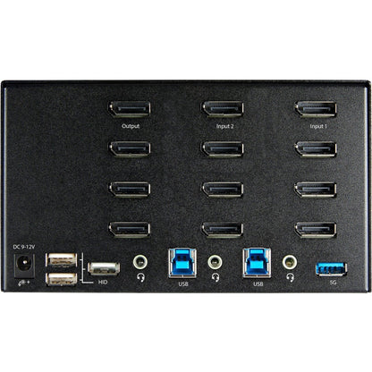 STARTECH 2-Port Quad Monitor DisplayPort KVM Switch, SV231QDPU34K