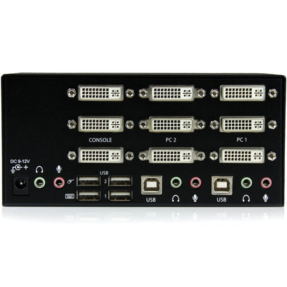 STARTECH 2-Port Triple Monitor DVI USB KVM Switch, SV231TDVIUA