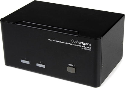 STARTECH 2-Port Triple Monitor DVI USB KVM Switch, SV231TDVIUA