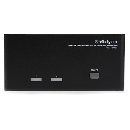 STARTECH 2-Port Triple Monitor DVI USB KVM Switch, SV231TDVIUA