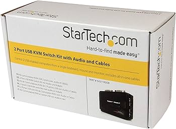 StarTech 2-Port USB VGA KVM Switch Kit with Cables