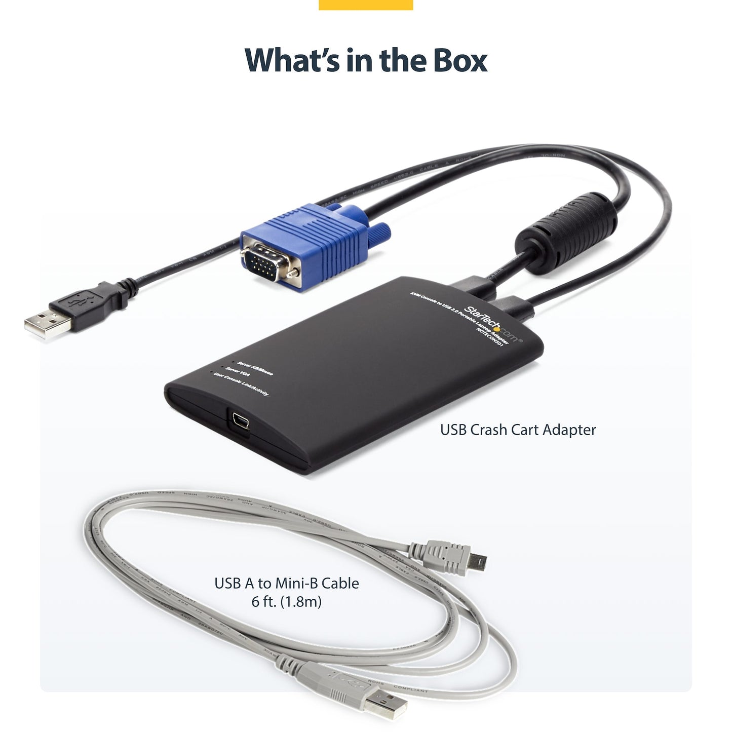 Adaptateur de console KVM STARTECH à 2 ports pour ordinateur portable - SV231USBLC