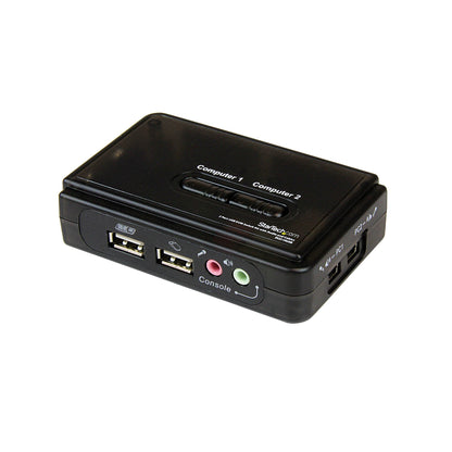 StarTech 2-Port USB VGA KVM Switch Kit with Cables