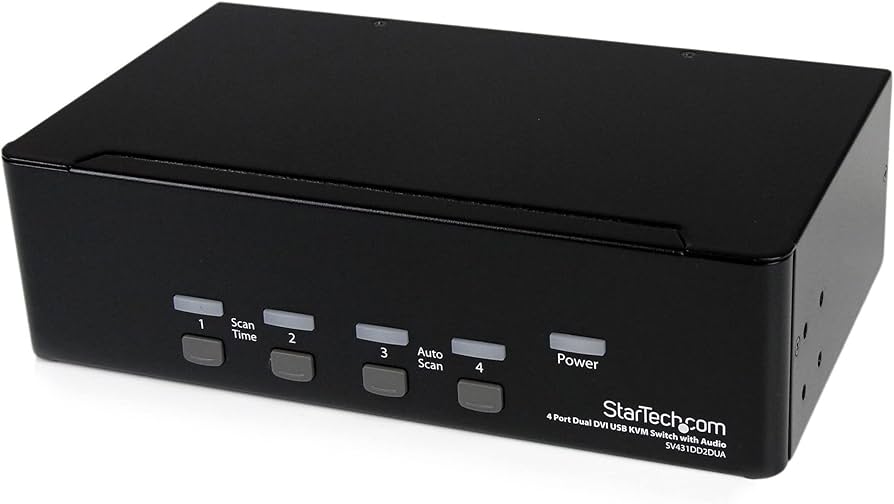 StarTech 4-Port Dual DVI USB KVM Switch, SV431DD2DUA