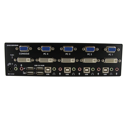StarTech 4-Port DVI/VGA Dual Monitor USB KVM Switch