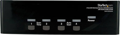 StarTech 4-Port DVI/VGA Dual Monitor USB KVM Switch