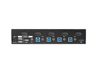 Control up to four DisplayPort-enabled computers from a single workstation with the StarTech SV431DPU3A2 KVM switch, featuring USB 3.0 connectivity and 4K display capability. With integrated support for peripheral sharing and 3.5mm audio, this compact unit delivers streamlined operation in business and professional environments. Ideal for high-resolution workflows across multiple systems, this device enhances productivity without compromising clarity.