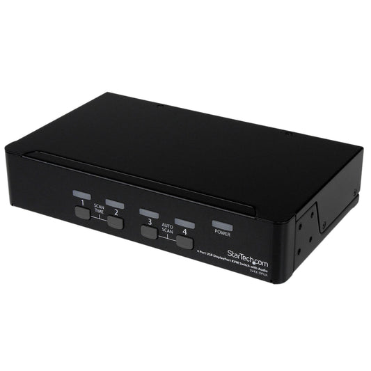 StarTech 4 Port USB DisplayPort KVM Switch with Audio - SV431DPUA