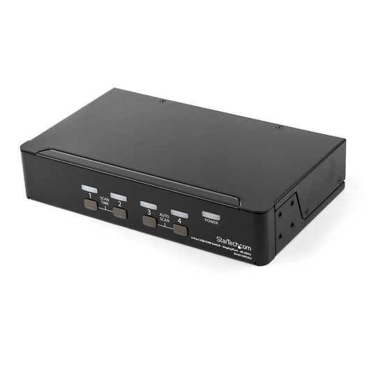 StarTech 4-Port DisplayPort KVM Switch 4K 60Hz TAA Compliant