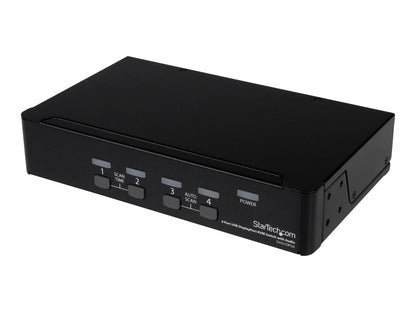 StarTech 4 Port USB DisplayPort KVM Switch with Audio - SV431DPUA