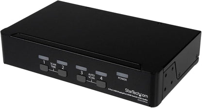 StarTech 4 Port USB DisplayPort KVM Switch with Audio - SV431DPUA