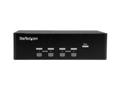 Effortlessly manage up to four dual-video VGA computers using a single keyboard, mouse, and display setup with this StarTech KVM switch. This external, wired switch supports USB 2.0 peripherals, 3.5mm audio, and resolutions up to 1920 x 1200, delivering a streamlined, high-quality control solution for IT professionals and systems administrators. With TAA compliance, two-year warranty, and robust I/O support, it is ideal for government or enterprise-grade deployment.
