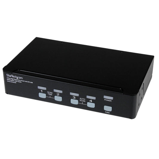 StarTech 4-Port High-Resolution USB DVI Audio KVM Switch
