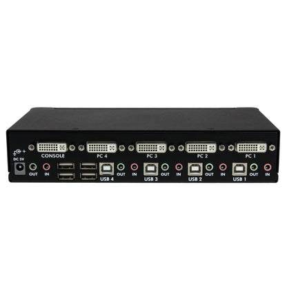StarTech 4-Port High-Resolution USB DVI Audio KVM Switch
