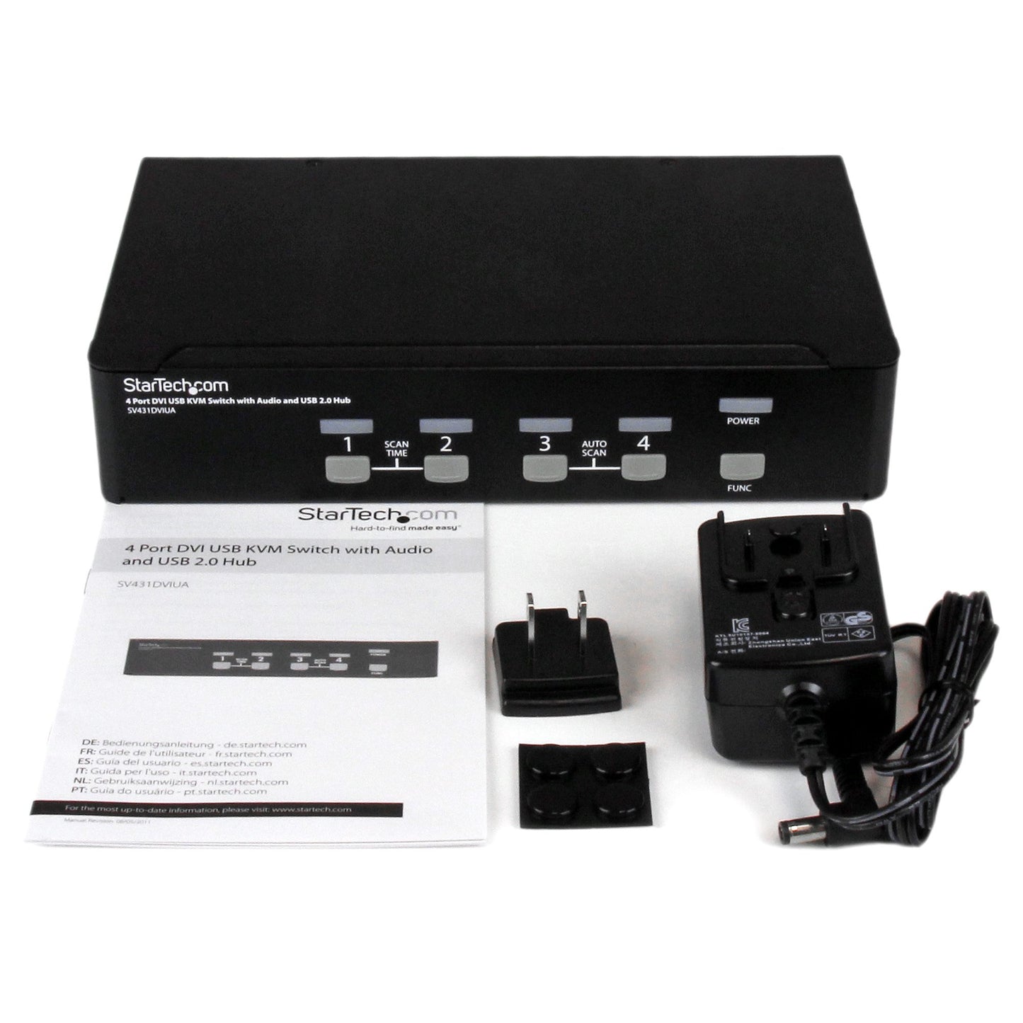 STARTECH 4-Port DVI USB KVM Switch with Audio - SV431DVIUA