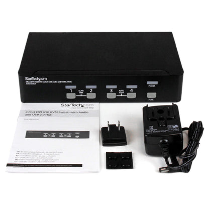 STARTECH 4-Port DVI USB KVM Switch with Audio - SV431DVIUA