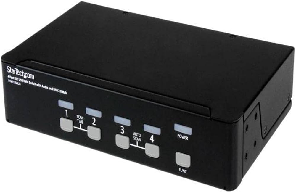 STARTECH 4-Port DVI USB KVM Switch with Audio - SV431DVIUA