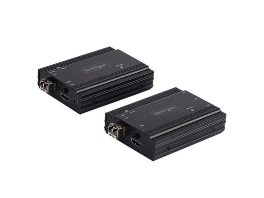 4K HDMI KVM Extender over Fiber, HDMI Video &amp; USB over Fiber, up to 984ft/300m (MultiMode), 10G MMF SFP+ Modules