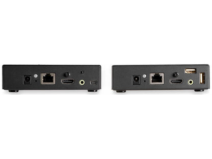 The StarTech SV565HDIP HDMI KVM Extender over IP kit enables powerful remote workstation control up to 100 meters via Cat5e/6. With support for 4K UHD 30Hz video, USB 2.0 HID peripherals, and EDID passthrough, it's ideal for large displays, video walls, or centralized console management. A TAA-compliant device, it offers seamless integration into professional environments.