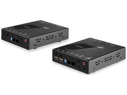 The StarTech SV565HDIP HDMI KVM Extender over IP kit enables powerful remote workstation control up to 100 meters via Cat5e/6. With support for 4K UHD 30Hz video, USB 2.0 HID peripherals, and EDID passthrough, it's ideal for large displays, video walls, or centralized console management. A TAA-compliant device, it offers seamless integration into professional environments.