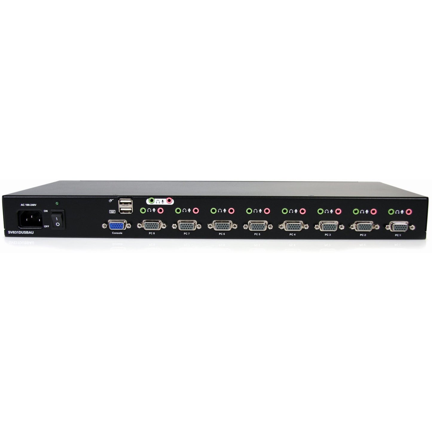 StarTech 8-Port USB VGA KVM Switch with Audio, SV831DUSBAU