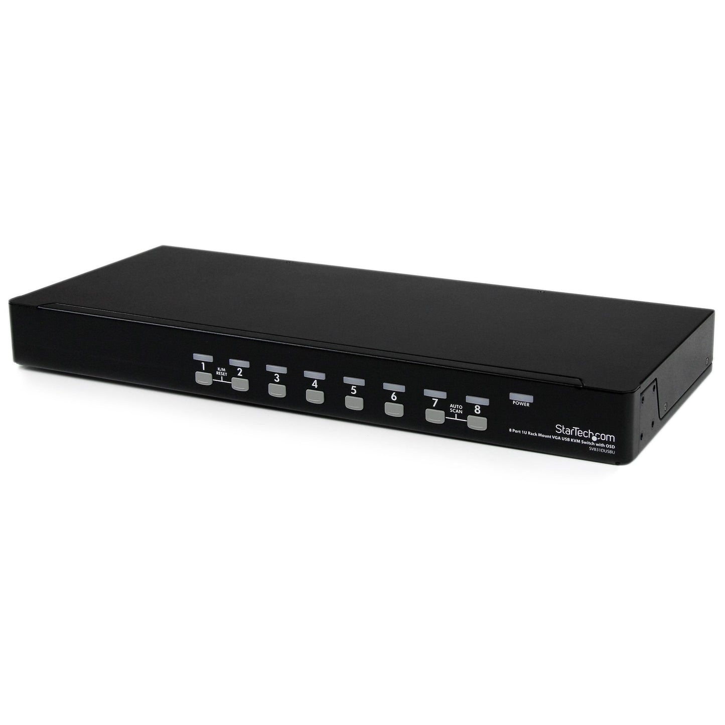 StarTech 8-Port 1U Rackmount USB VGA KVM Switch SV831DUSBU