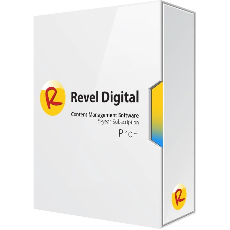 Clé de licence ViewSonic Revel Digital CMS Pro (12 mois, 1 appareil)