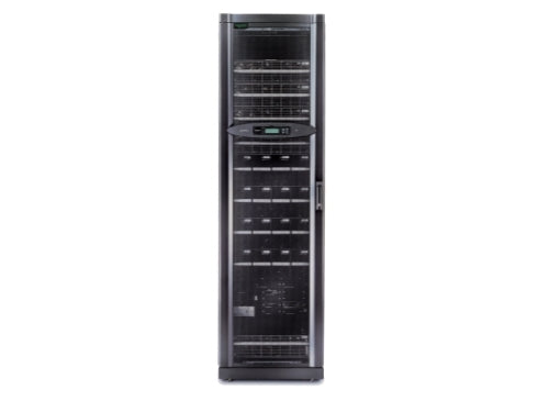 The APC Symmetra PX SY40K40F is a 40 KW, 208V online double-conversion UPS designed for scalable, high-availability power protection. Engineered with hard-wired 3-phase input/output and Ethernet management interface, it delivers 40000 VA of clean, uninterrupted power. Built for data centers and mission-critical infrastructure, this black enclosure system meets TAA compliance standards and supports demanding operating environments.