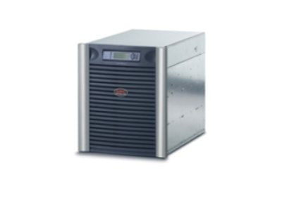 Symmetra LX is a high-performance online rack-mountable power array system delivering 3200 Watts (4000 VA) of reliable power. Designed by APC, it features a dual-color black and silver chassis with hard-wired input/output, multiple NEMA output options, and Ethernet/RS-232 interfaces. Ideal for mission-critical applications, it ensures advanced power protection and scalability.