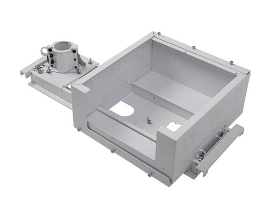 The Legrand-Chief SYS474UB is a versatile projector mount storage system with a 0–12 inch projection range, finished in black. Built in the USA, it offers TAA compliance and is well-suited for professional AV installations requiring robust equipment storage.